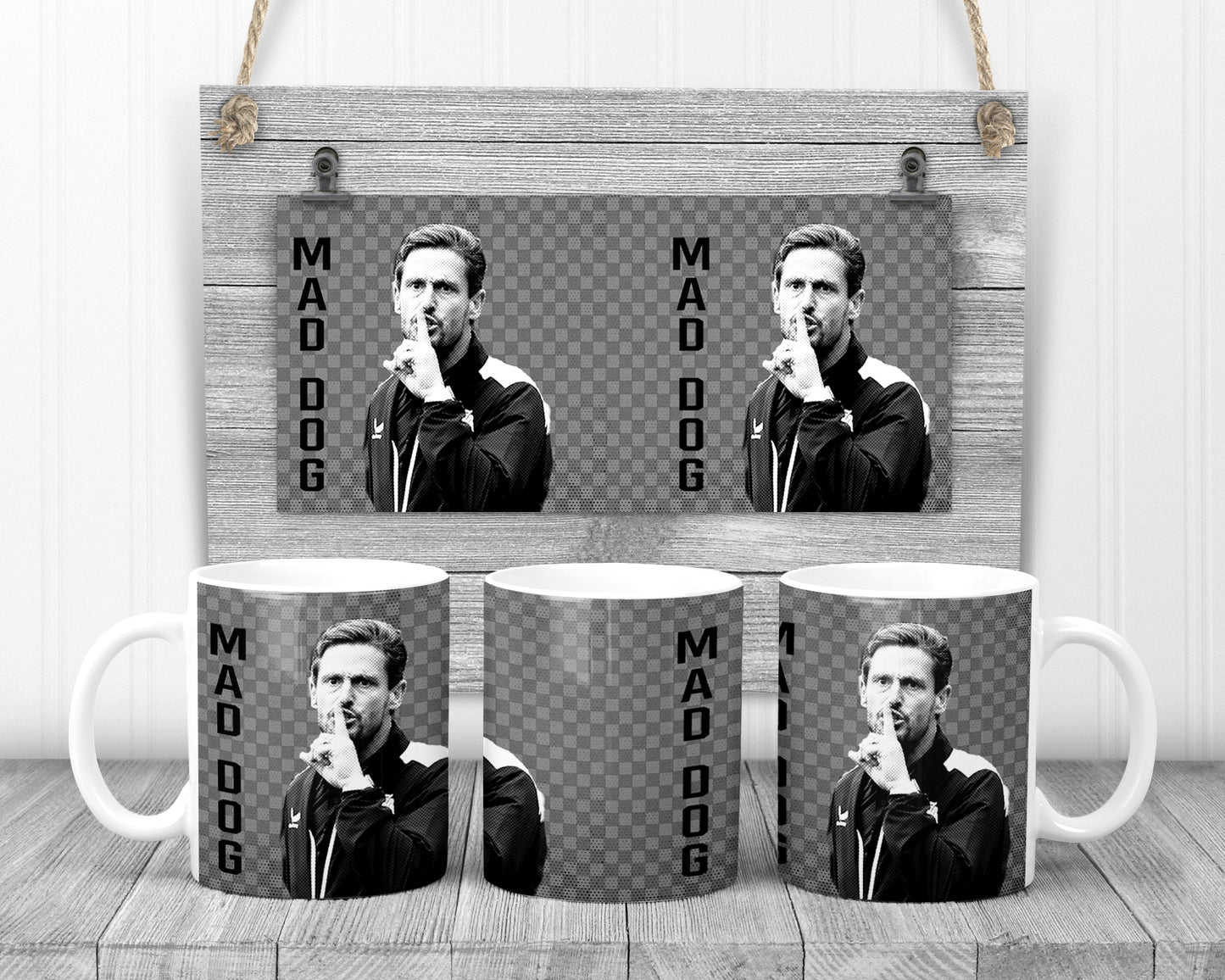 Mad Dog Jason Tindall Shhh Funny Mug