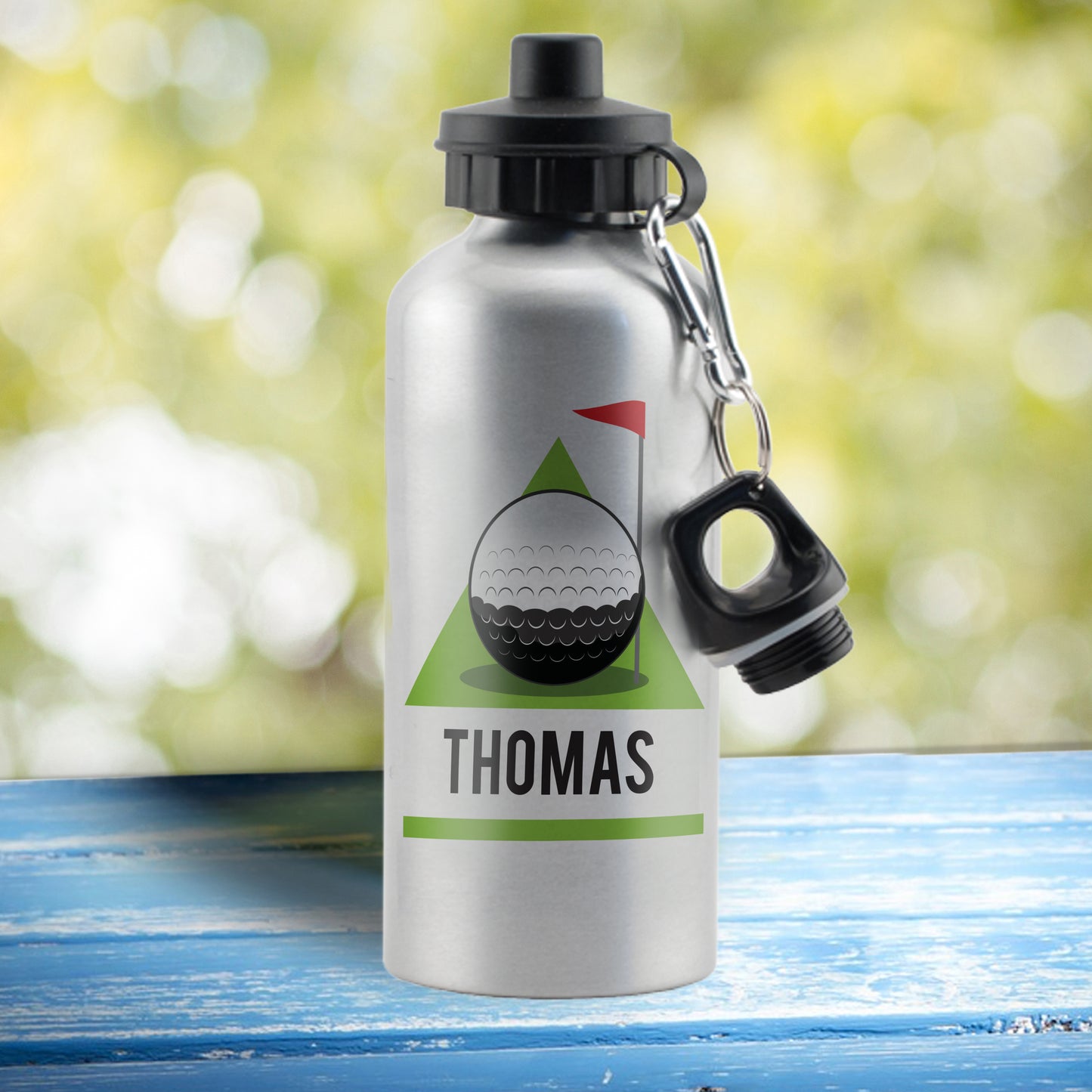 Personalised Golf Green Drinks Bottle