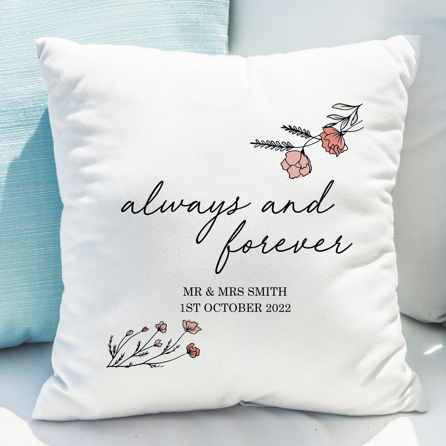 Personalised Always and Forever Cushion