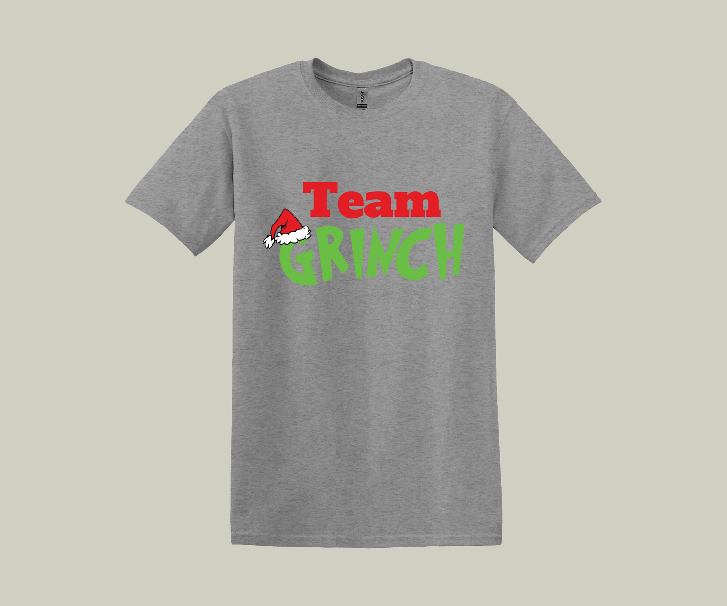 Team Grinch, It's Christmas Funny Printed Novelty T-Shirt