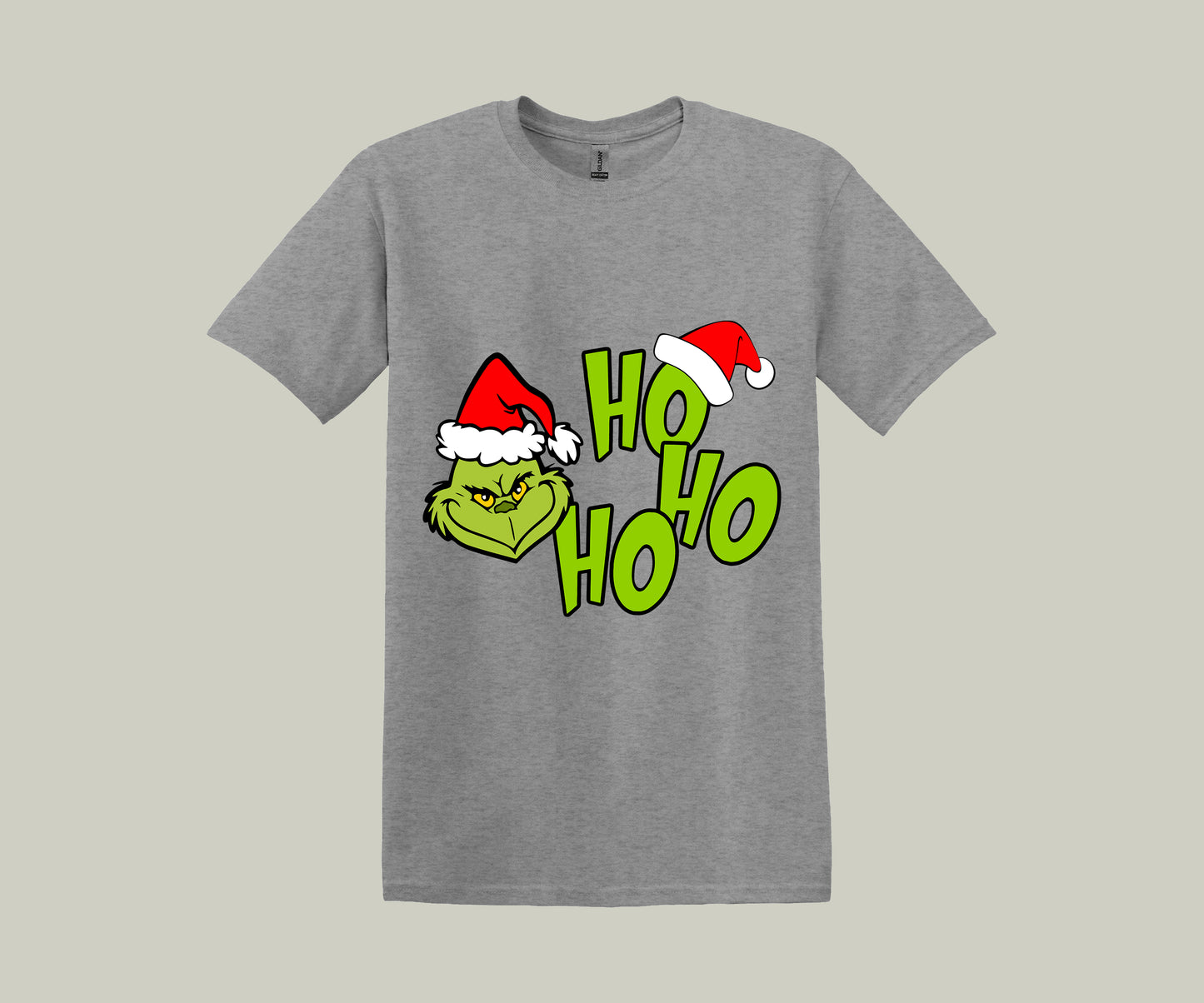 The Grinch Ho Ho Ho, Christmas Funny Printed Novelty T-Shirt