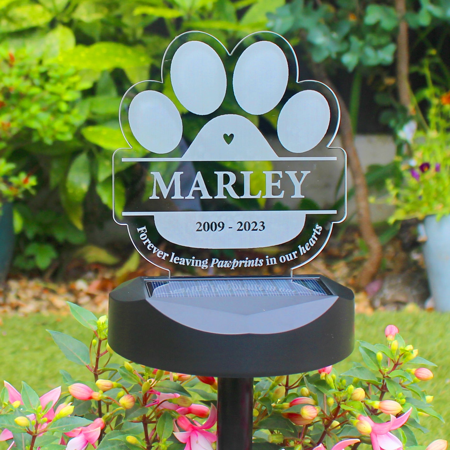 Personalised Pet Memorial Outdoor Solar Light