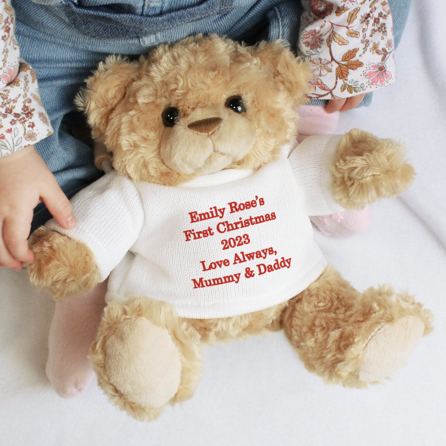 Personalised Teddy Bear - Red Message