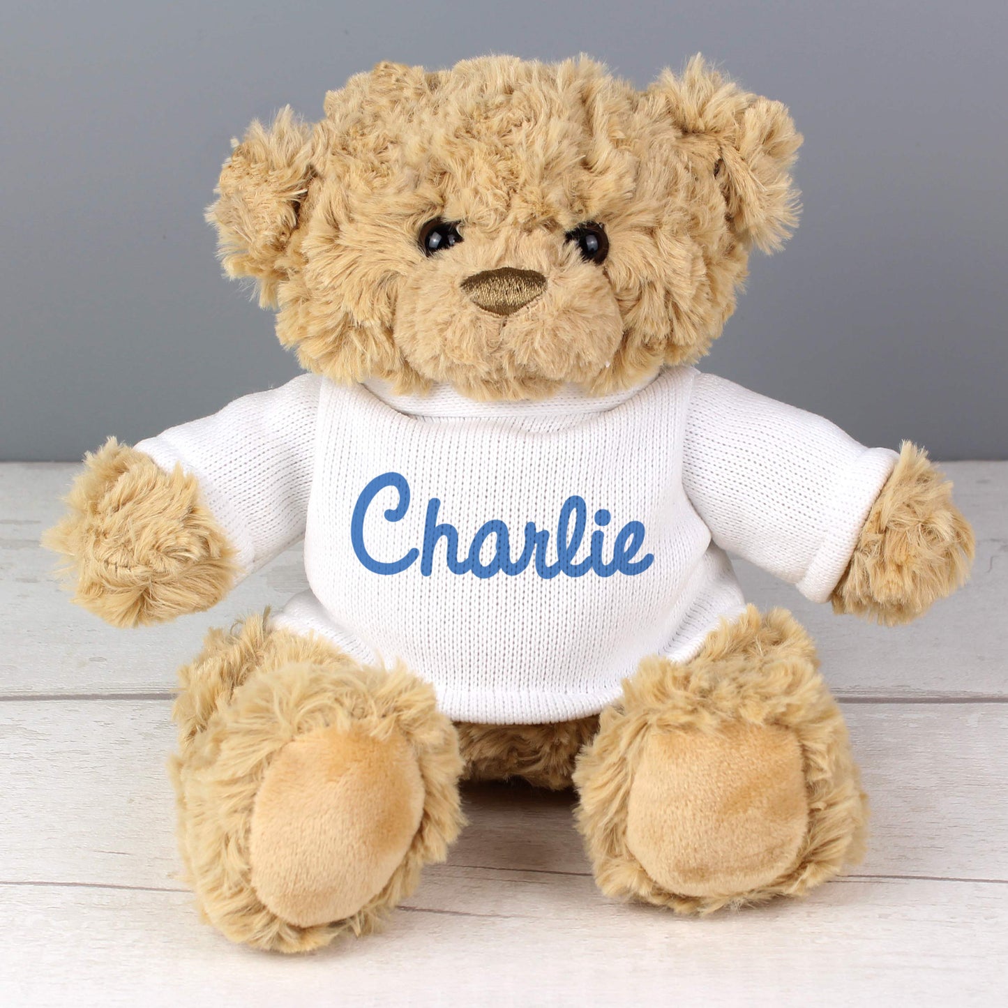 Personalised Blue Name Only Teddy Bear