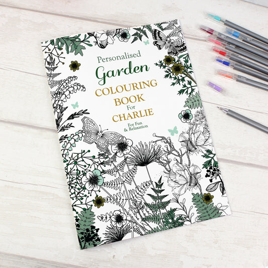 Personalised Gardening Colouring Book