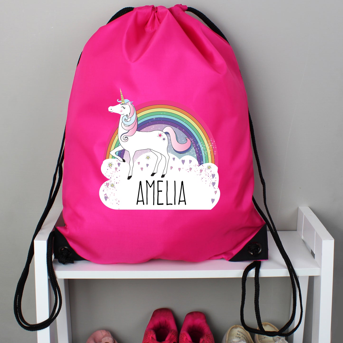 Personalised Unicorn Pink Kit Bag