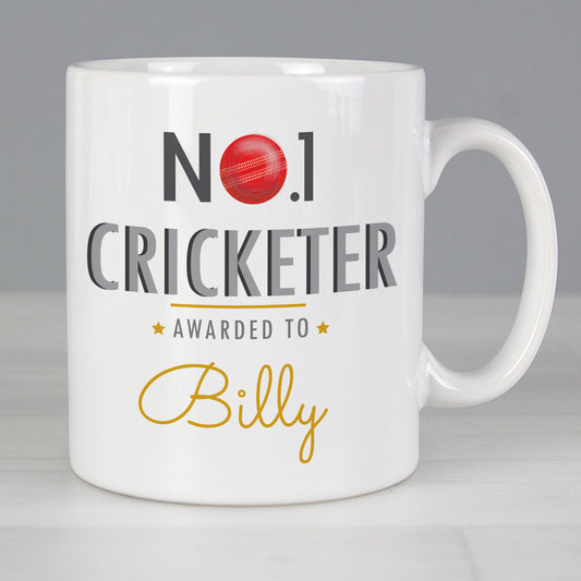 Personalised No.1 Cricketer Mug