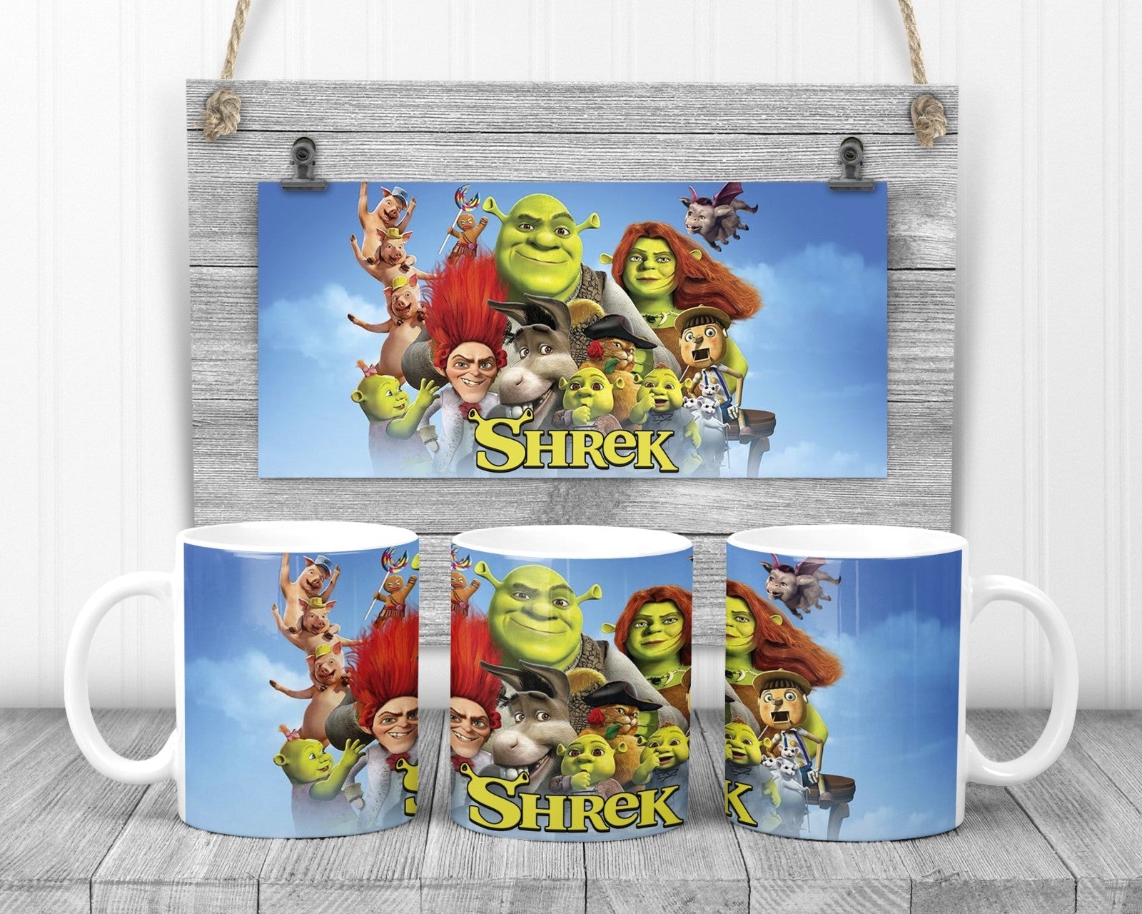 Shrek The Movie Movie Mug, 11oz Ceramic Cup,  TV and Movie Fan Gift.