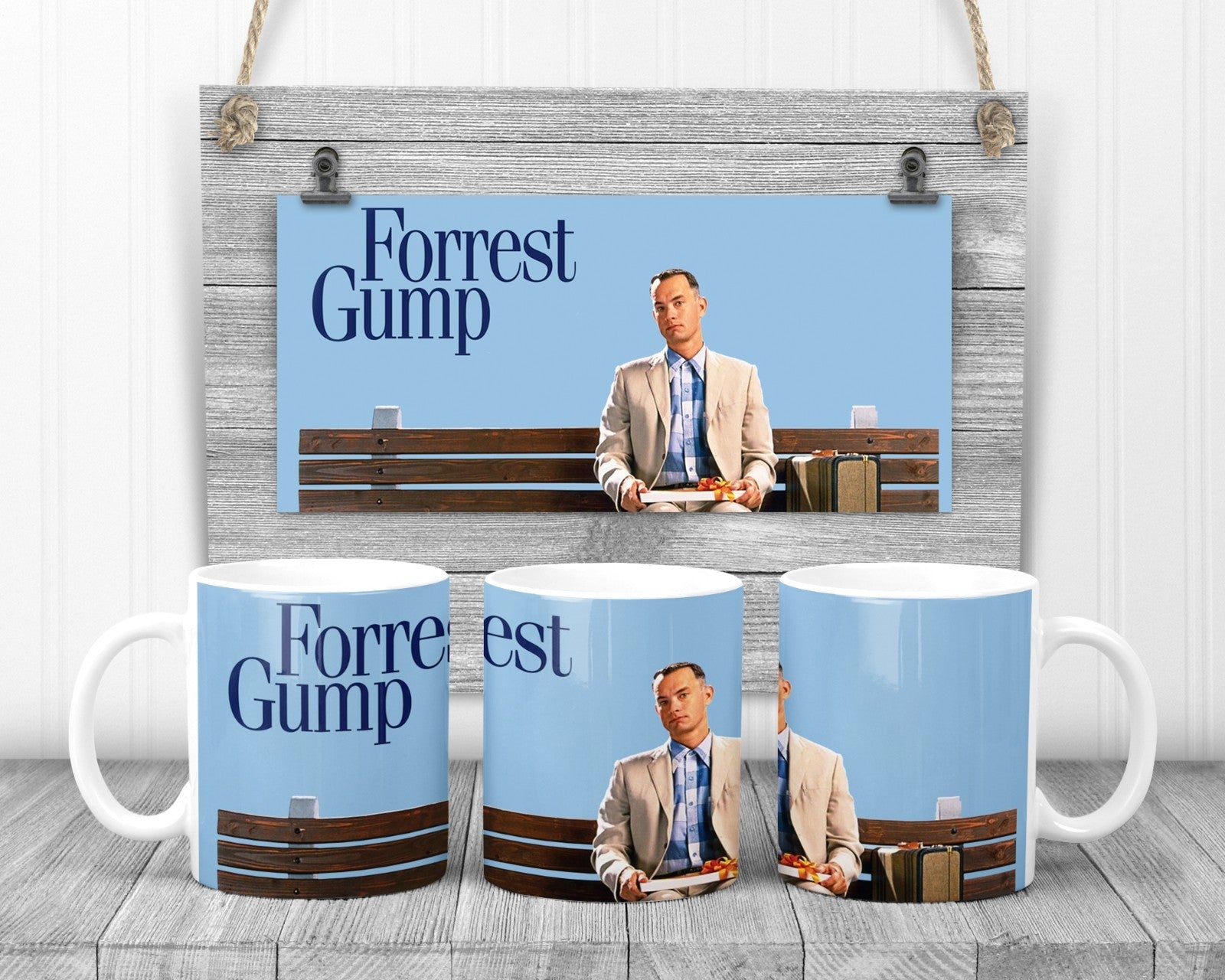 Forrest Gump Movie Mug, 11oz Ceramic Cup, Tom Hanks Movie Fan Gift.