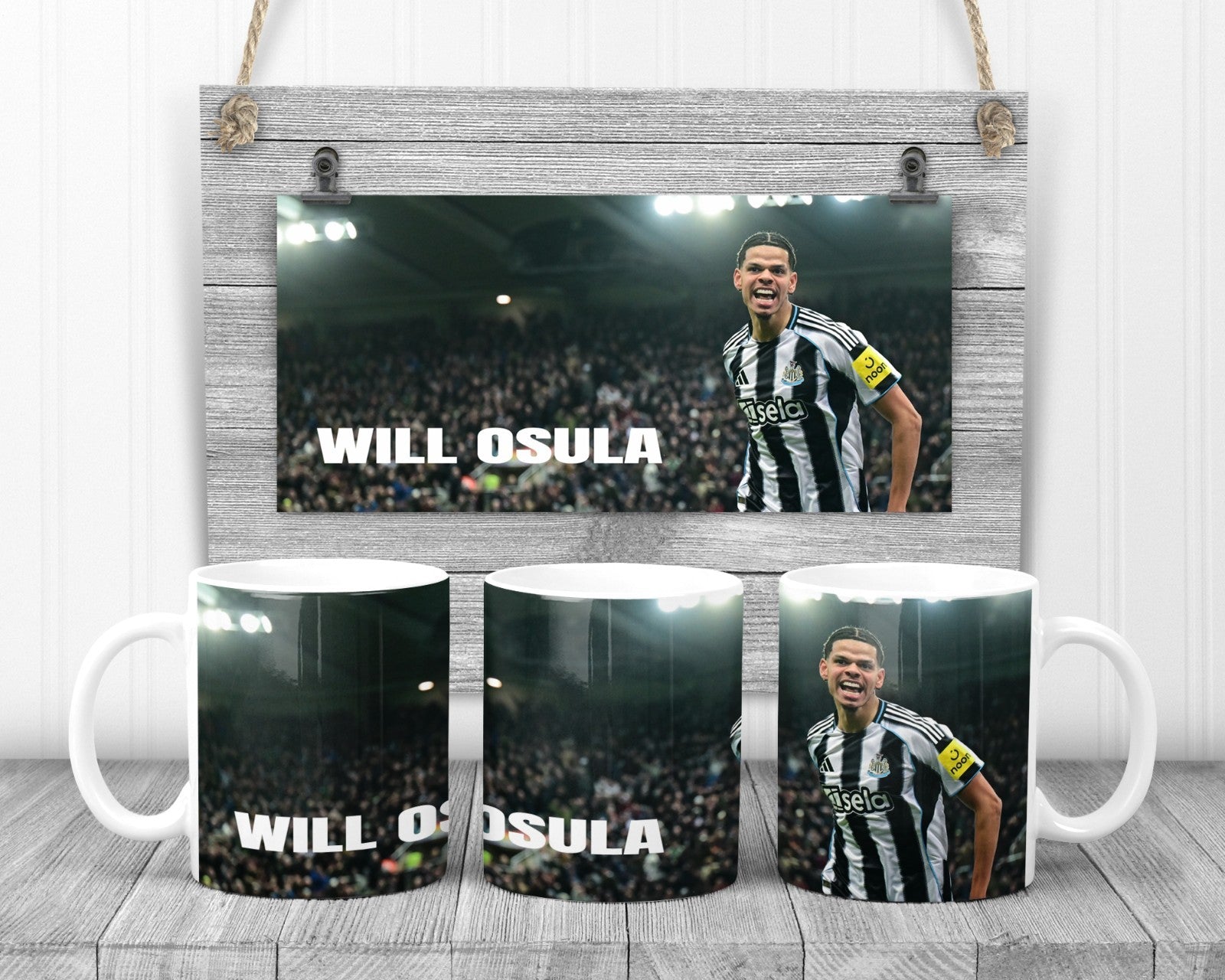 Will Osula Mug, 11oz Ceramic Cup, Footy Fan Gift,