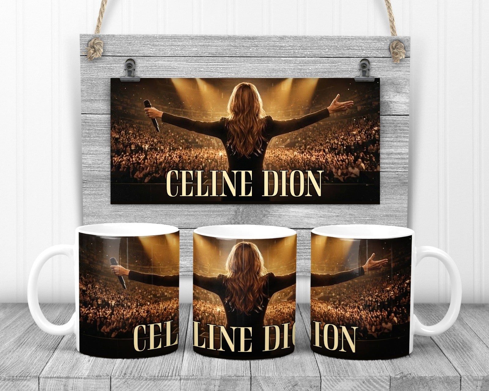 The Suprestar That Is Celine Dion Mug, 11oz Ceramic Cup, Music Fan Gift