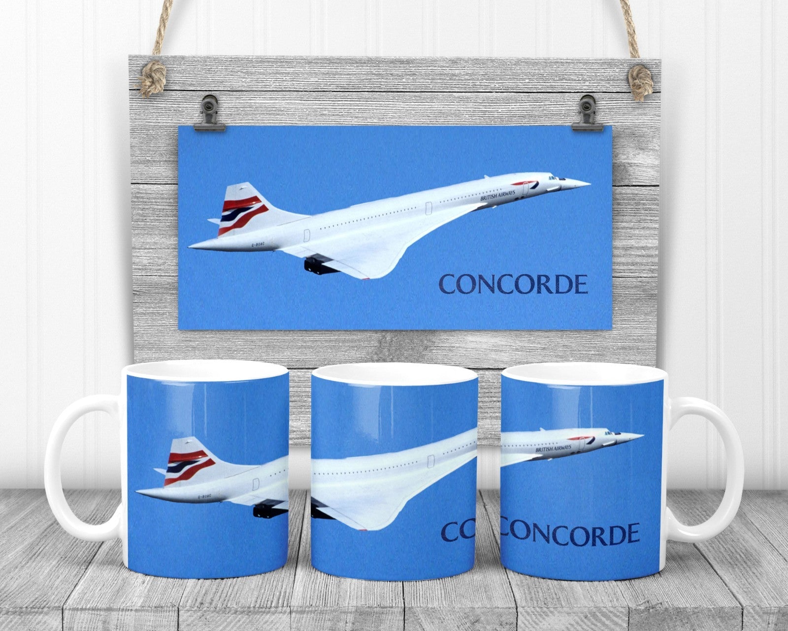 Concorde Mug, 11oz Ceramic Cup, Aircraft Gift