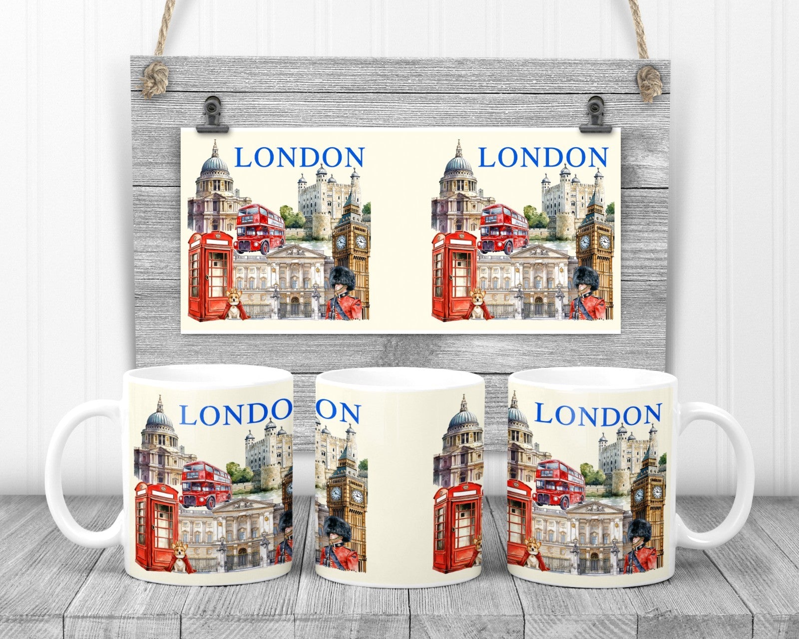 The City Of London Mug, 11oz Ceramic Cup, Travel and UK Fan Gift,
