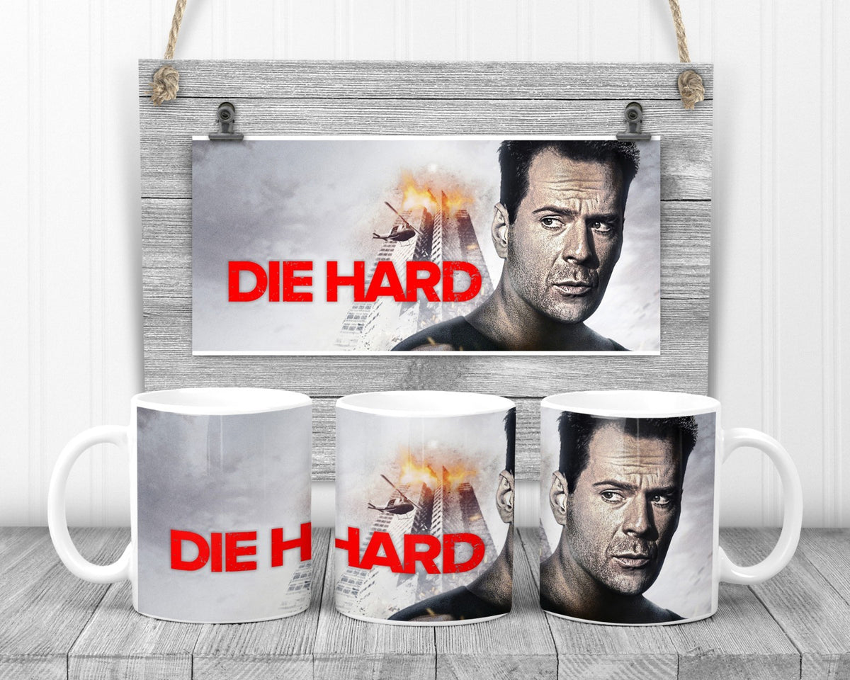 Die Hard Movie Mug, 11oz Ceramic Cup,  Movie Fan Gift.