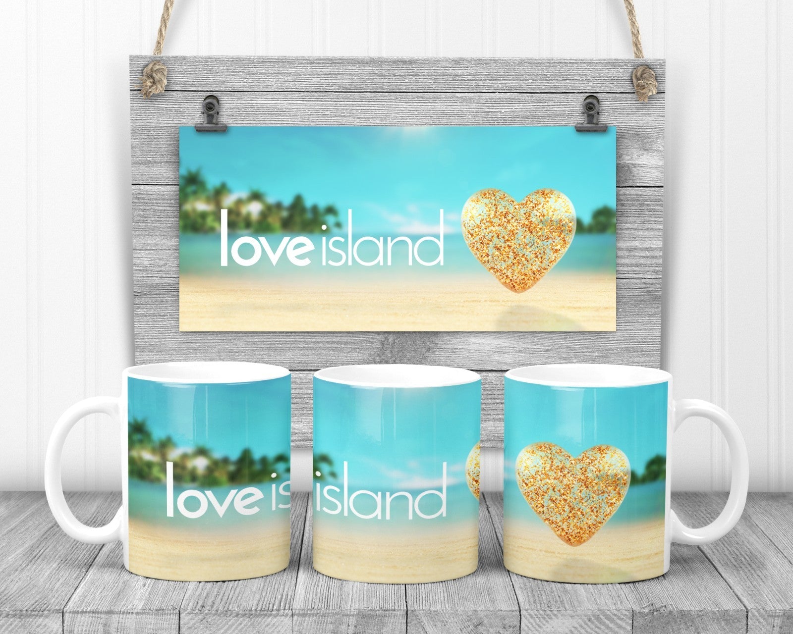 Love Island Mug, 11oz Ceramic Cup, Reality TV Fan Gift