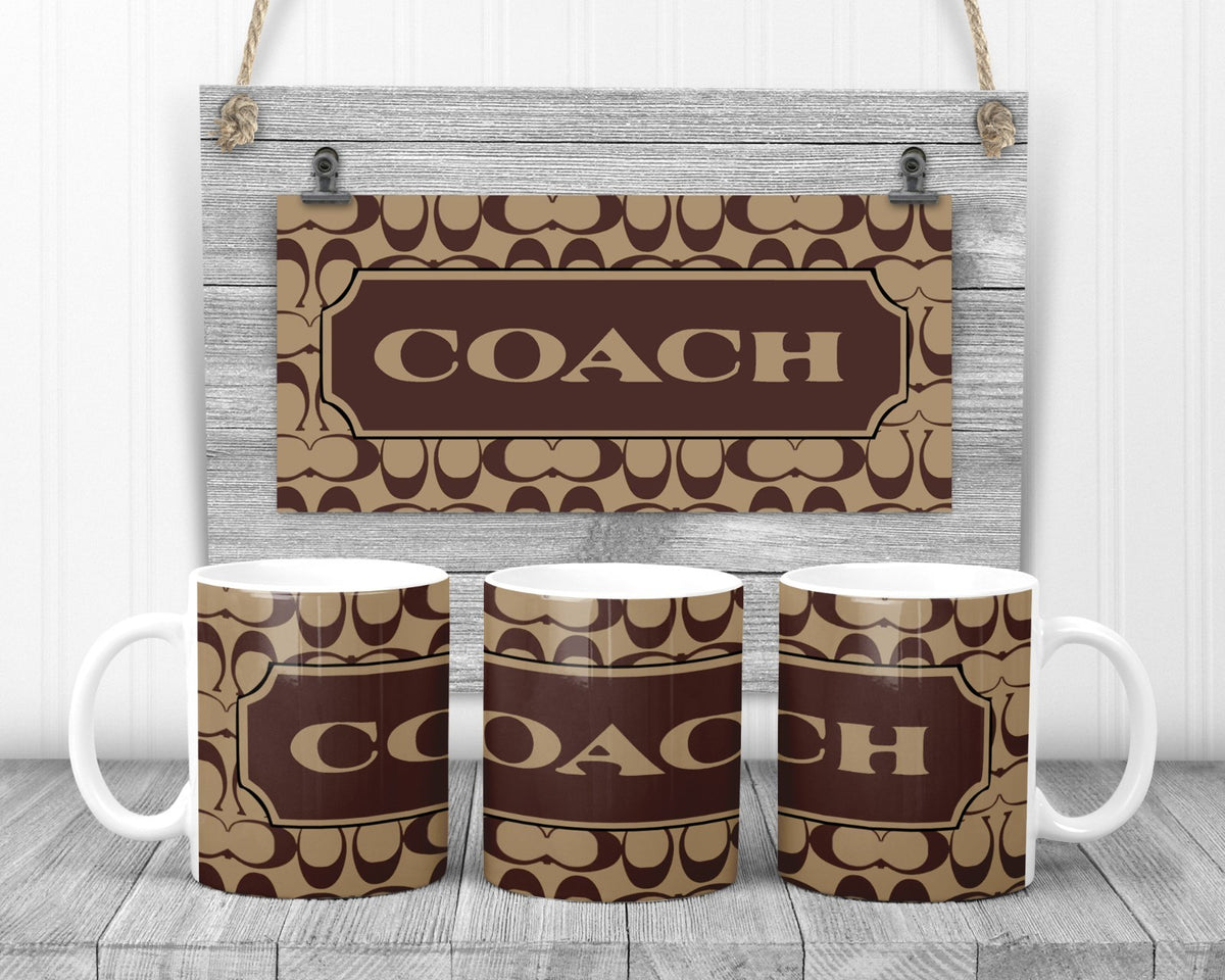 Coach Mug, 11oz Ceramic Cup, Luxury Gift