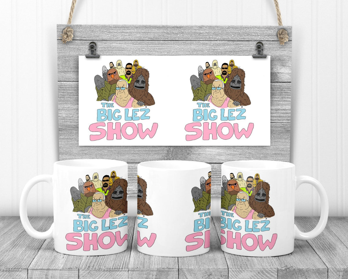 Big Les Show Cartoon Mug, 11oz Ceramic Cup, Big Les Fan Gift