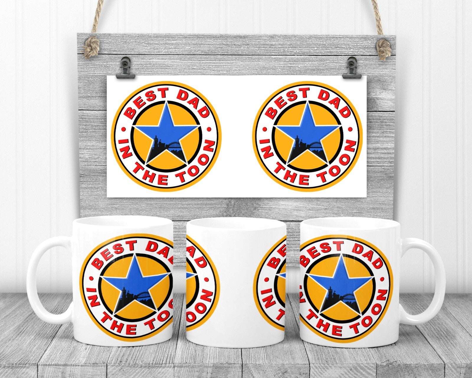 Best Dad In The Toon, Brown Ale Inspired Logo Mug