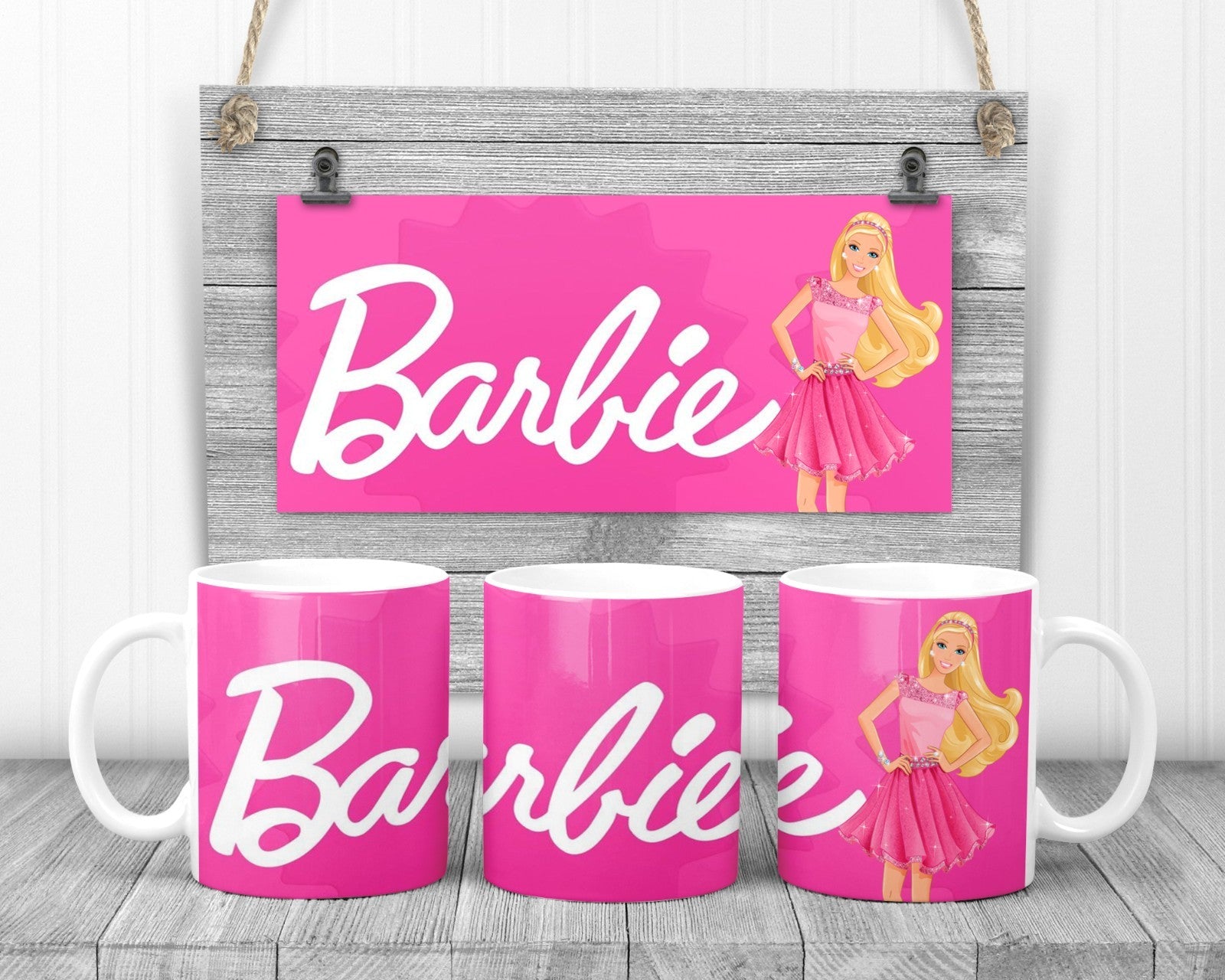 Barbie Classic Doll Mug, 11oz Ceramic Cup, Doll Fan Gift