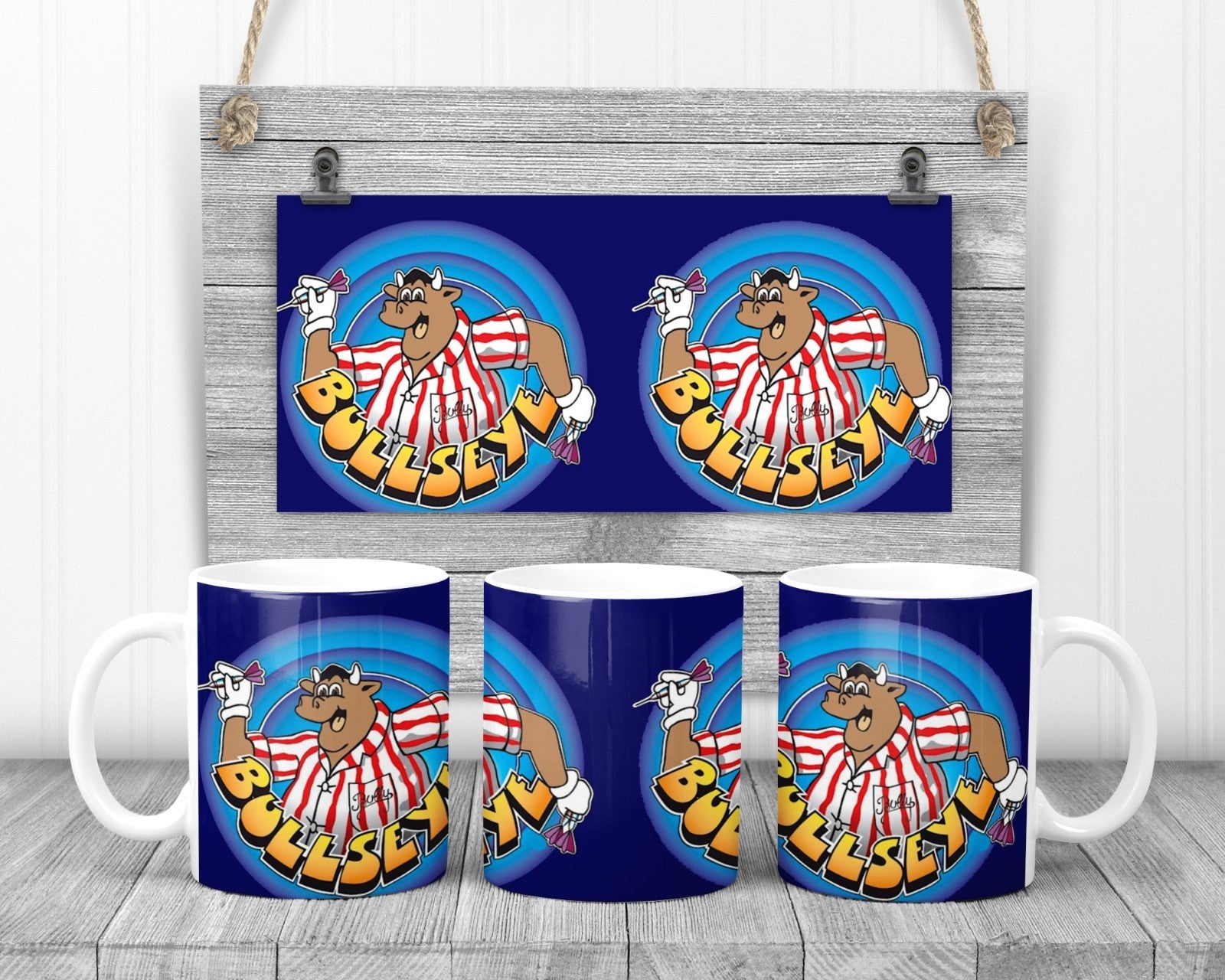 Bullseye 80's Game Show Mug, 11oz Ceramic Cup, Gameshow Fan Gift,