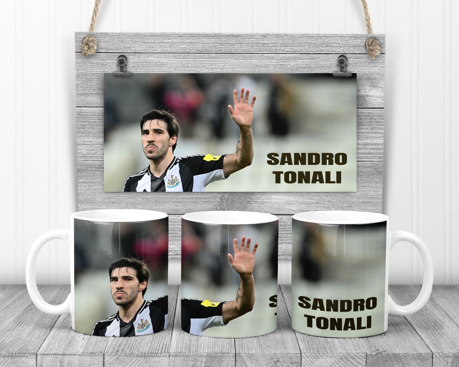 Sandro Tonali Mug, 11oz Ceramic Cup, Footy Fan Gift,