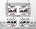 Asahi Beer Logo Mug, 11oz Ceramic Cup, Beer Fan Gift,
