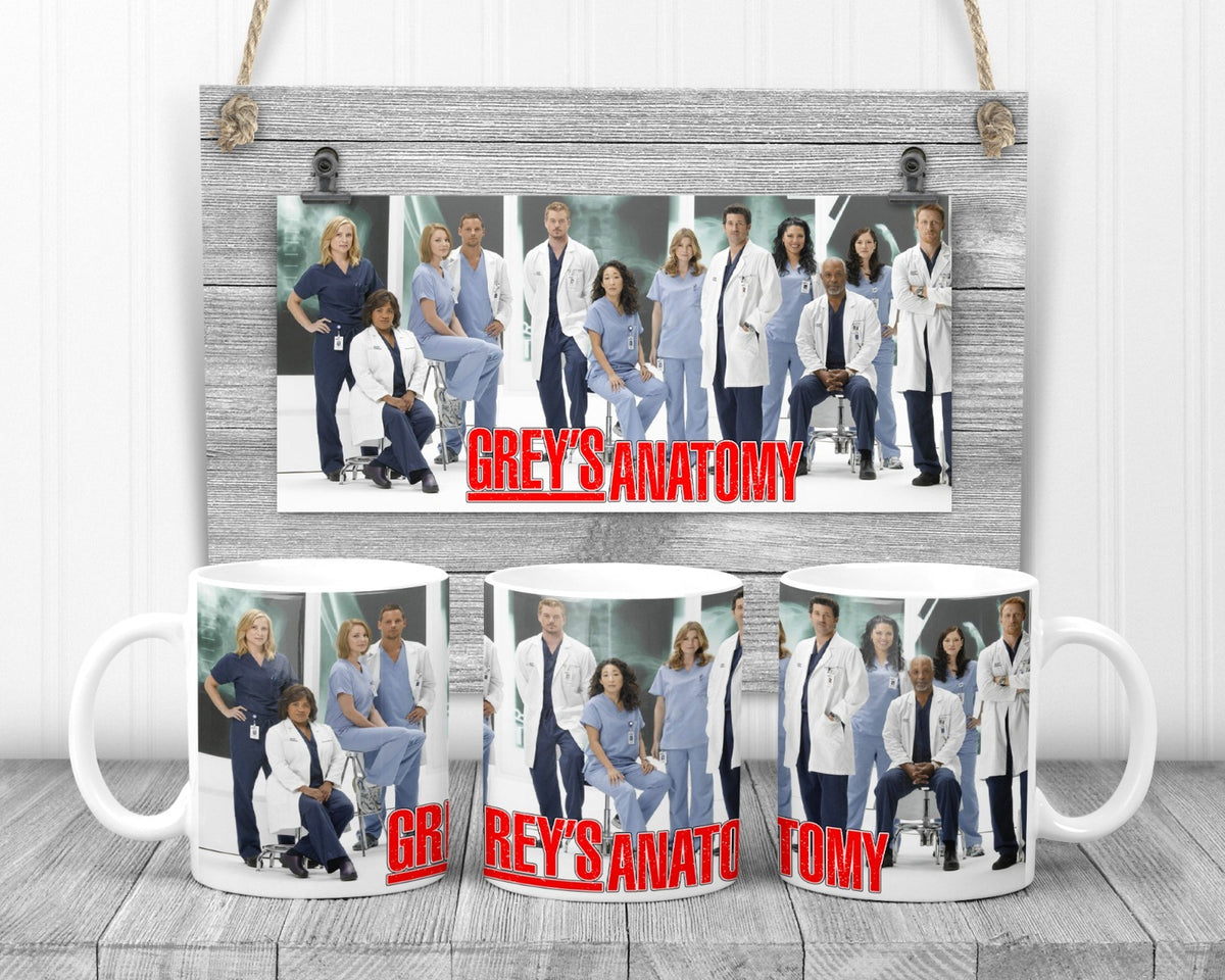 Grey Anatomy TV Mug, 11oz Ceramic Cup, TV Fan Gift