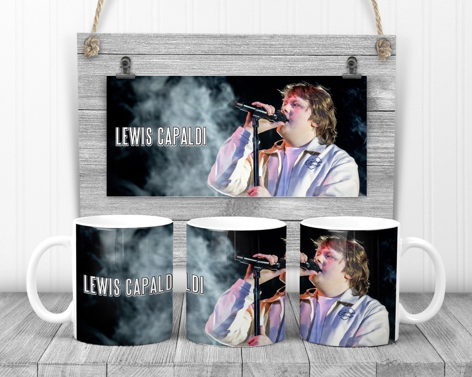 Lewis Capaldi Music Mug, 11oz Ceramic Cup, Music Fan Gift