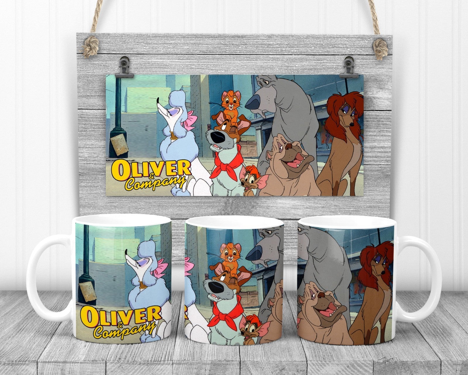 Oliver & Company Classic Movie Mug, 11oz Ceramic Cup, Classic Movie Gift