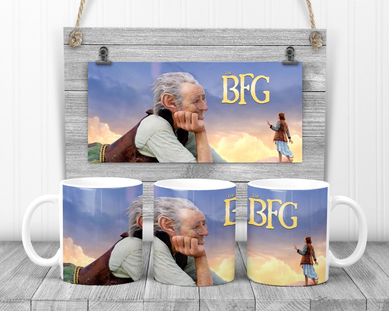 The BFG Mug,  11oz Ceramic Cup, TV Show Fan Gift,