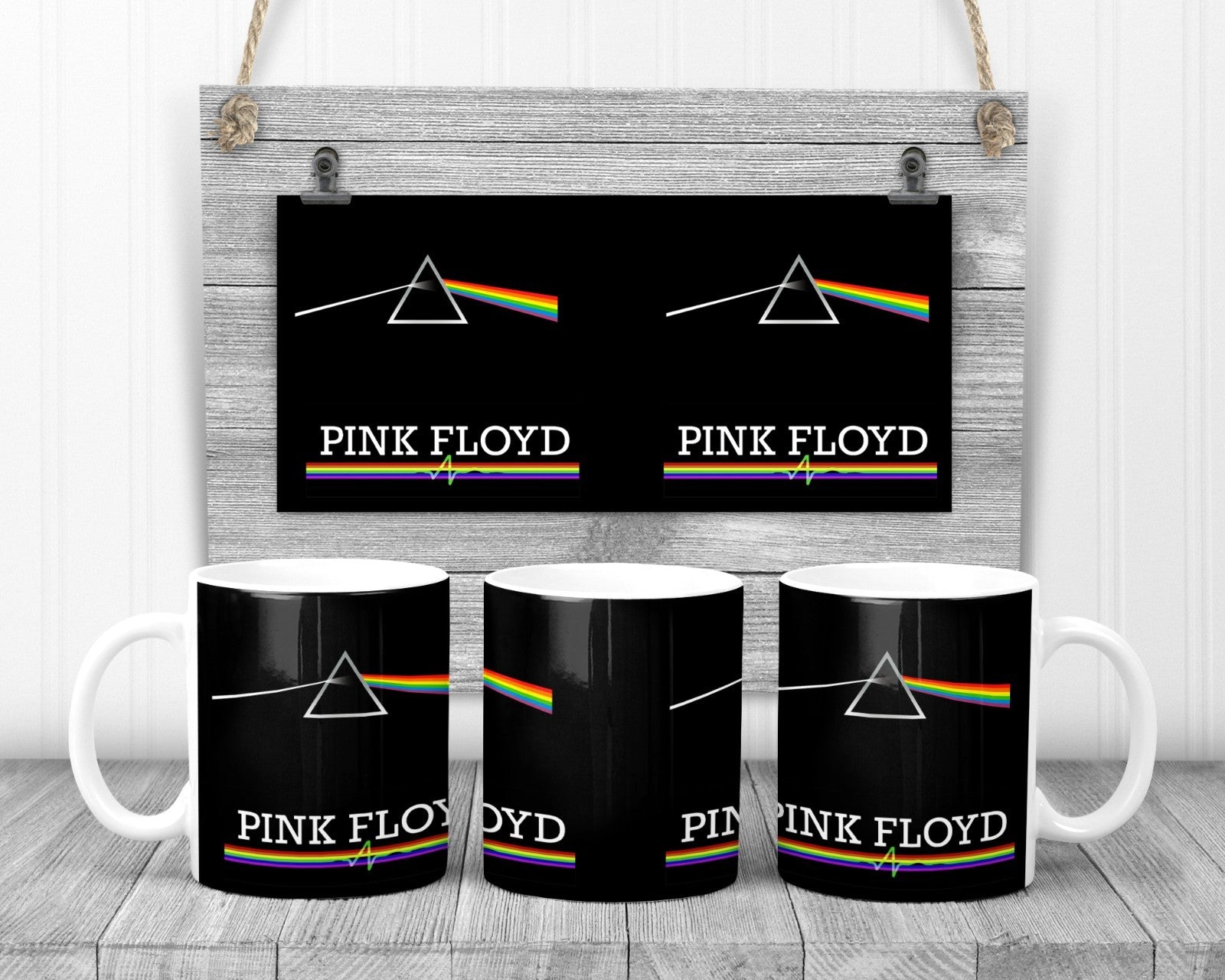 Pink Floyd Music Mug, 11oz Ceramic Cup, Classic Music Gift