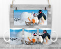 Fun In The Snow With Pingu & Friends Mug, 11oz Ceramic Cup, Cult TV Gift,