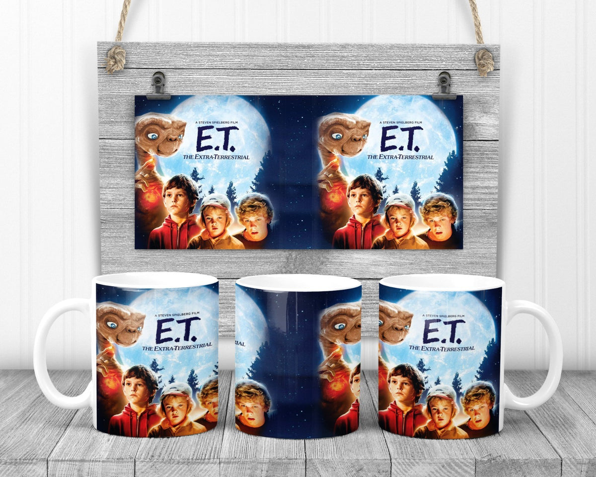 ET Extra Terrestrial  Movie Mug, 11oz Ceramic Cup, Classic Movie Gift