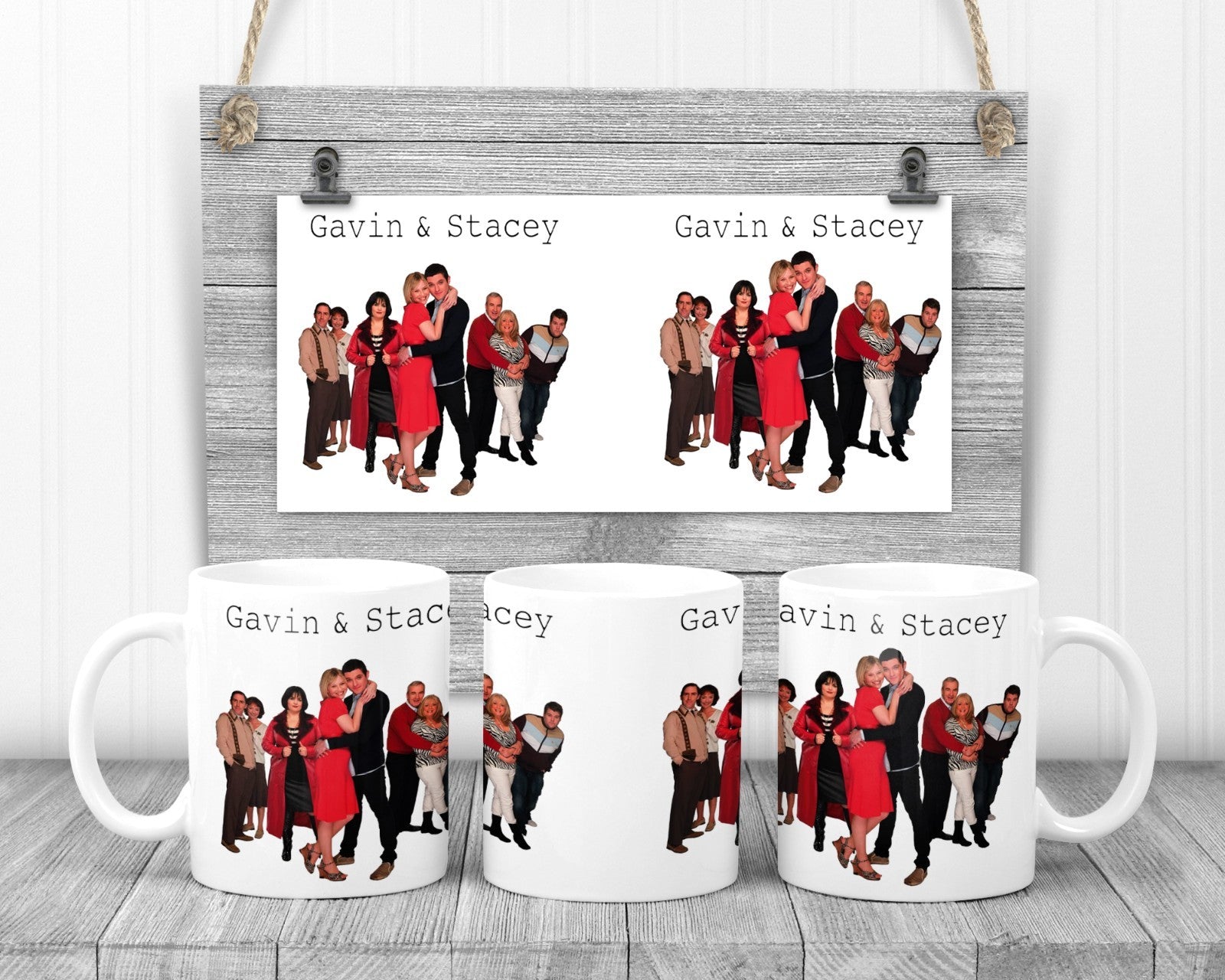 Gavin & Stacey Cast Mug, 11oz Ceramic Cup, TV Comedy Show Fan Gift,